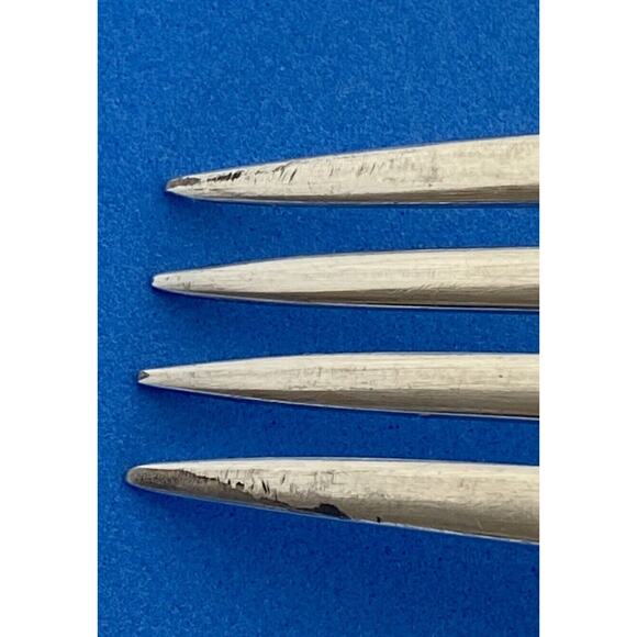 National Silver Company AA 7 1/2” Dinner Forks Flatware Set of 7 Vintage - Picture 11 of 15